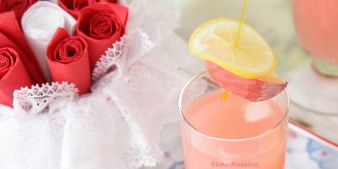 Рецепт персикового лимонада