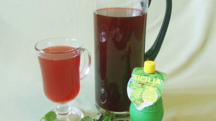 Рецепт вишневого лимонада с лаймом