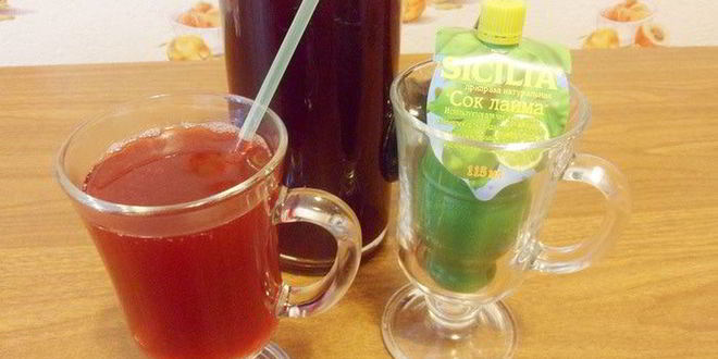 Рецепт вишневого лимонада с лаймом