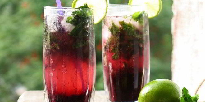 Рецепт мохито ежевичного