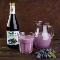 Рецепт Молочного коктейля с черничным нектаром