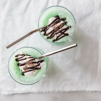 Рецепт Молочного коктейля с мятным сиропом