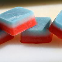 Рецепт Цветного льда для молочных коктейлей