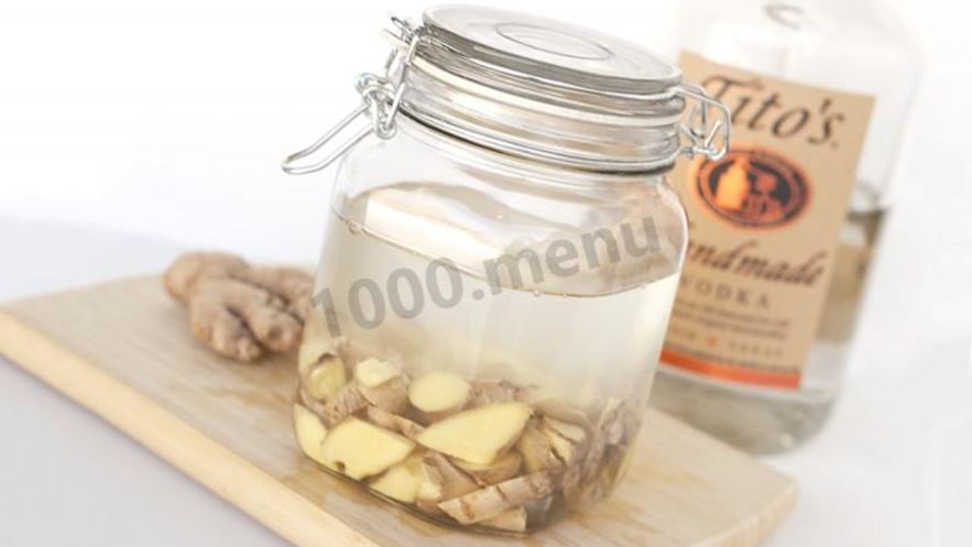 Рецепт имбирной настойки на водке