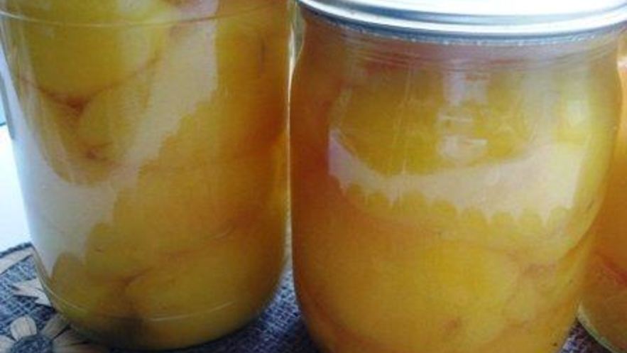 Рецепт персиков в сиропе