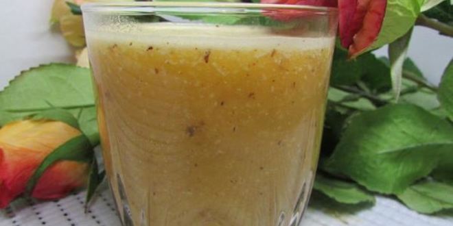 Рецепт апельсинова-бананового смузи с миндалем
