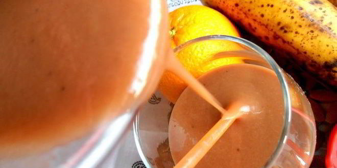 Рецепт бананова-шоколадного смузи