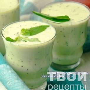 Рецепт Молочно-фруктового смузи с киви и бананом