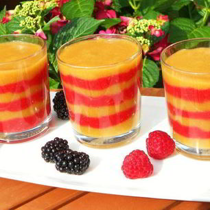 Рецепт Смузей из малины и персиков