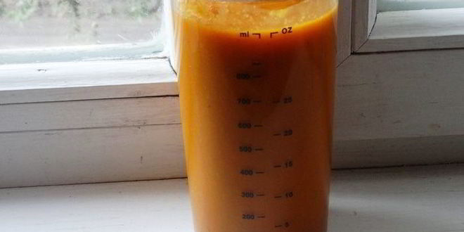 Рецепт смузей оранжевое лето