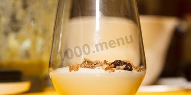 Рецепт творожного мусса с фруктовым смузи