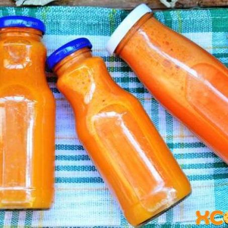 Рецепт Сока из тыквы, яблок и моркови