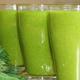 Рецепт Зеленого коктейля с мандарином
