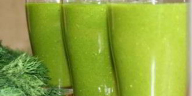 Рецепт зеленого коктейля с мандарином