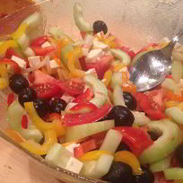 Домашний греческий салат