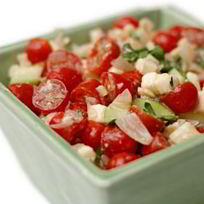 Рецепт Греческого салата из помидоров черри