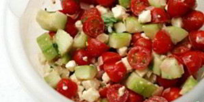 Рецепт греческого салата из помидоров черри