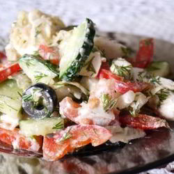 Рецепт Греческого салата с капустой