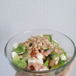 Рецепт Греческого салата с кедровыми орешками