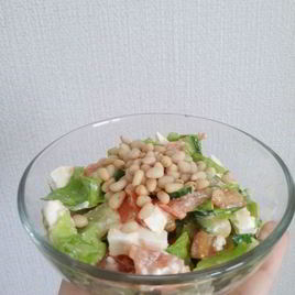 Рецепт Греческого салата с кедровыми орешками