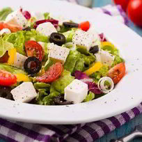 Рецепт Греческого салата с маслинами