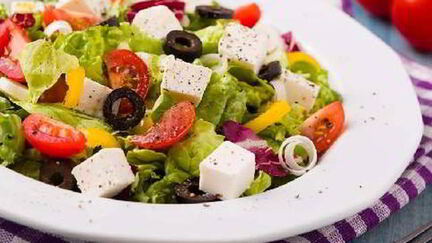 Рецепт Греческого салата с маслинами