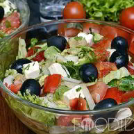 Рецепт Греческого салата с пекинской капустой