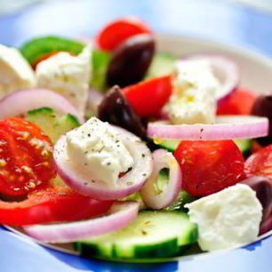 Рецепт Греческого салата с помидорами