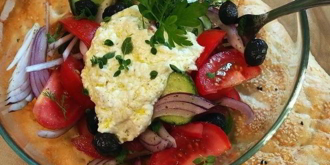 Рецепт греческого салата с заправкой из феты