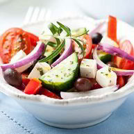 Рецепт Легкого греческого крестьянского салата