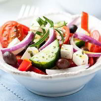 Легкий греческий крестьянский салат