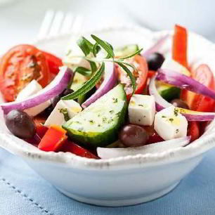 Рецепт Легкого греческого крестьянского салата