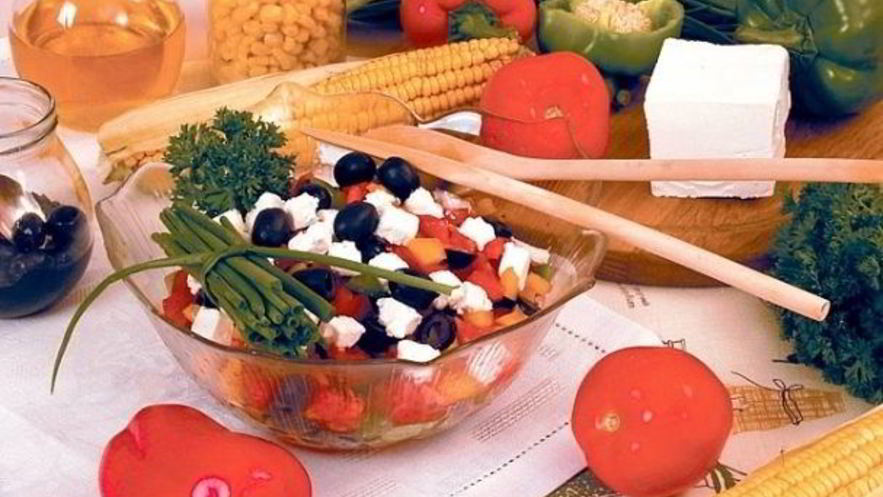 Рецепт салата греческого с брынзой