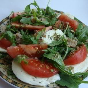 Рецепт Салата с рукколой и гречкой