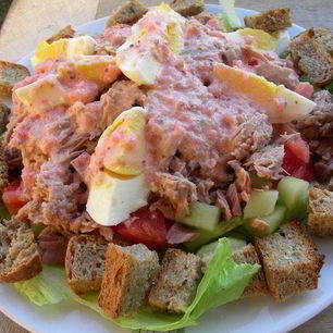 Рецепт Салата с тунцом по-гречески