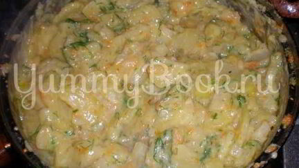 Рецепт Картофеля в майонезе с ананасами и салатик Свекла с сыром