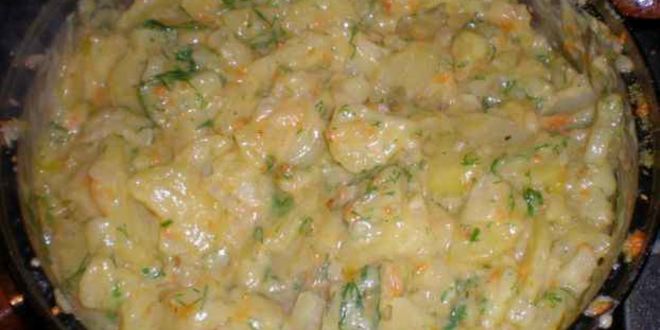 Рецепт картофеля в майонезе с ананасами и салатик свекла с сыром