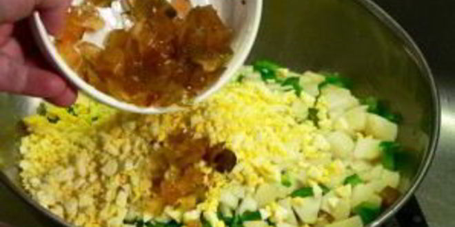 Рецепт картофельного салата на гарнир