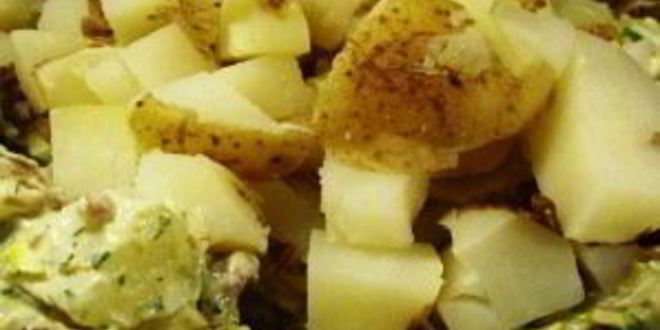 Рецепт картофельного салата с беконом