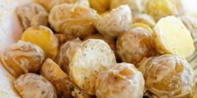 Рецепт картофельного салата с лимоном и базиликом