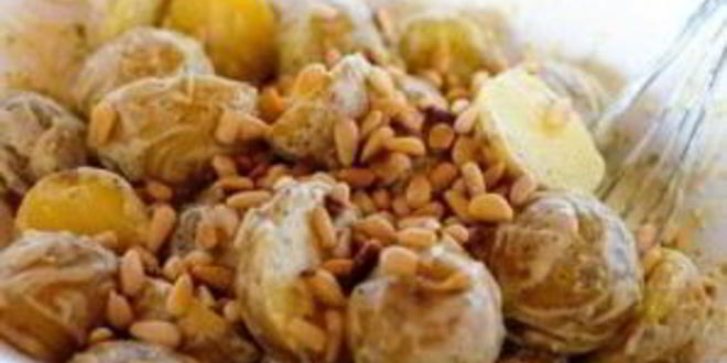 Рецепт картофельного салата с лимоном и базиликом