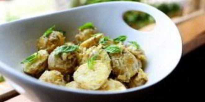 Рецепт картофельного салата с лимоном и базиликом