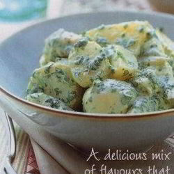 Рецепт Картофельного салата с манго и курицей