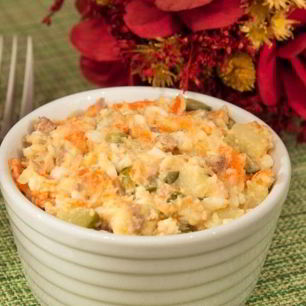 Рецепт Картофельного салата с соленым огурцом