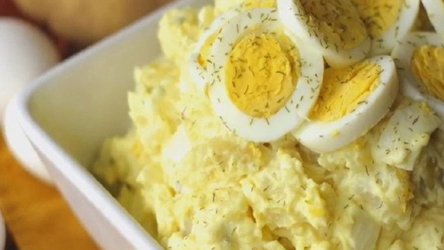 Рецепт картофельного салата с заправкой