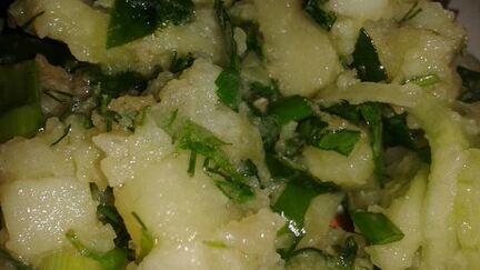 Рецепт Картофельного салата со шпинатом