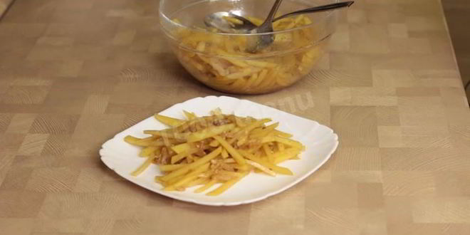 Рецепт корейского картофельного салата камди ча