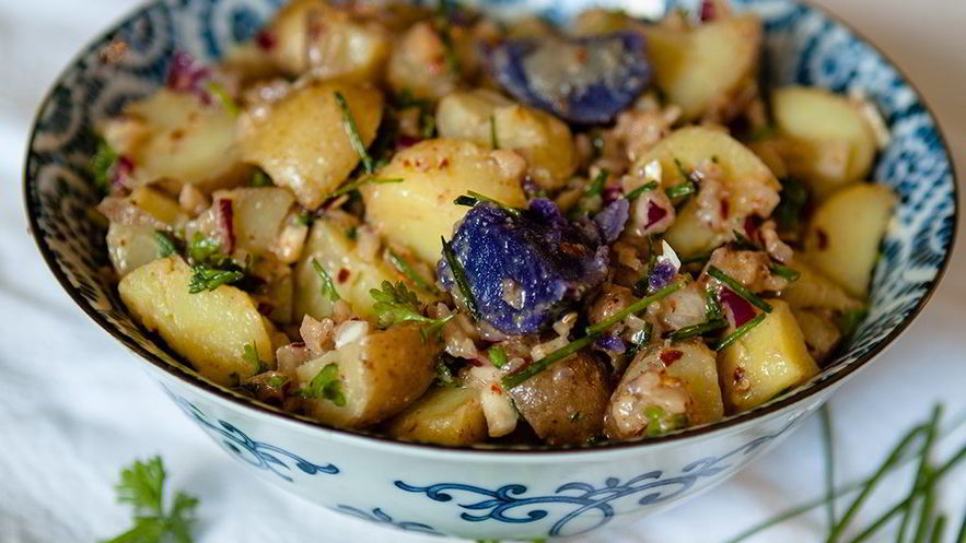 Рецепт постного картофельного салата