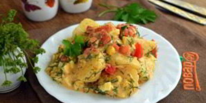 Рецепт пряного картофельного салата с укропом