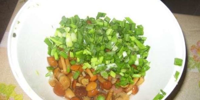 Рецепт салата картофельного с грибами